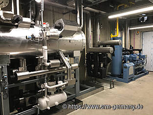 HDB stainless steel oil receiver on a WITT pumping station in GER