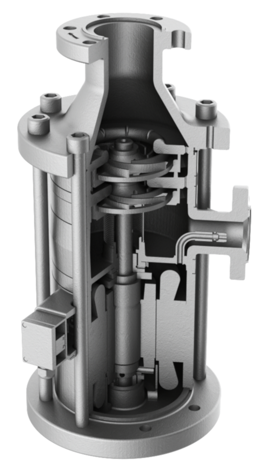 sectional view of the HRP 8050 90bar