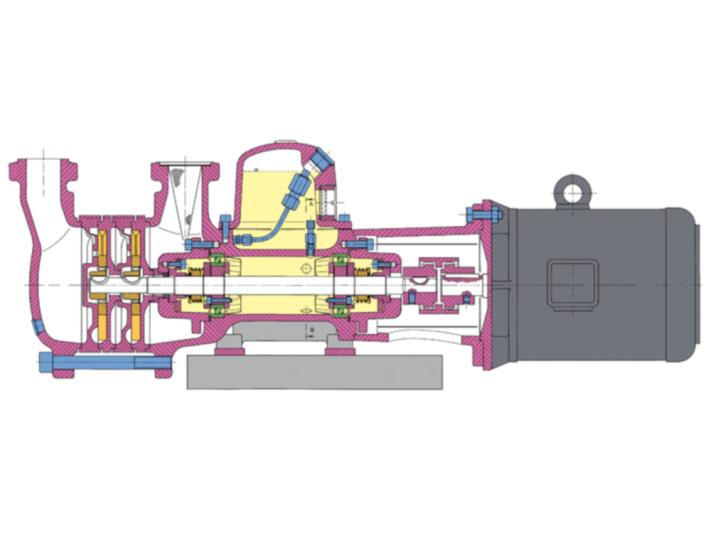 GP refrigerant pump cross-section