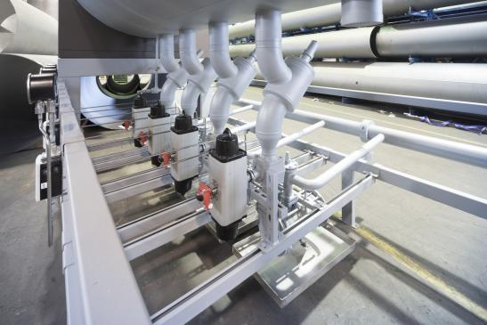 WITT Pumpenstation 2200x7000mm mit automatischen Stellventilen